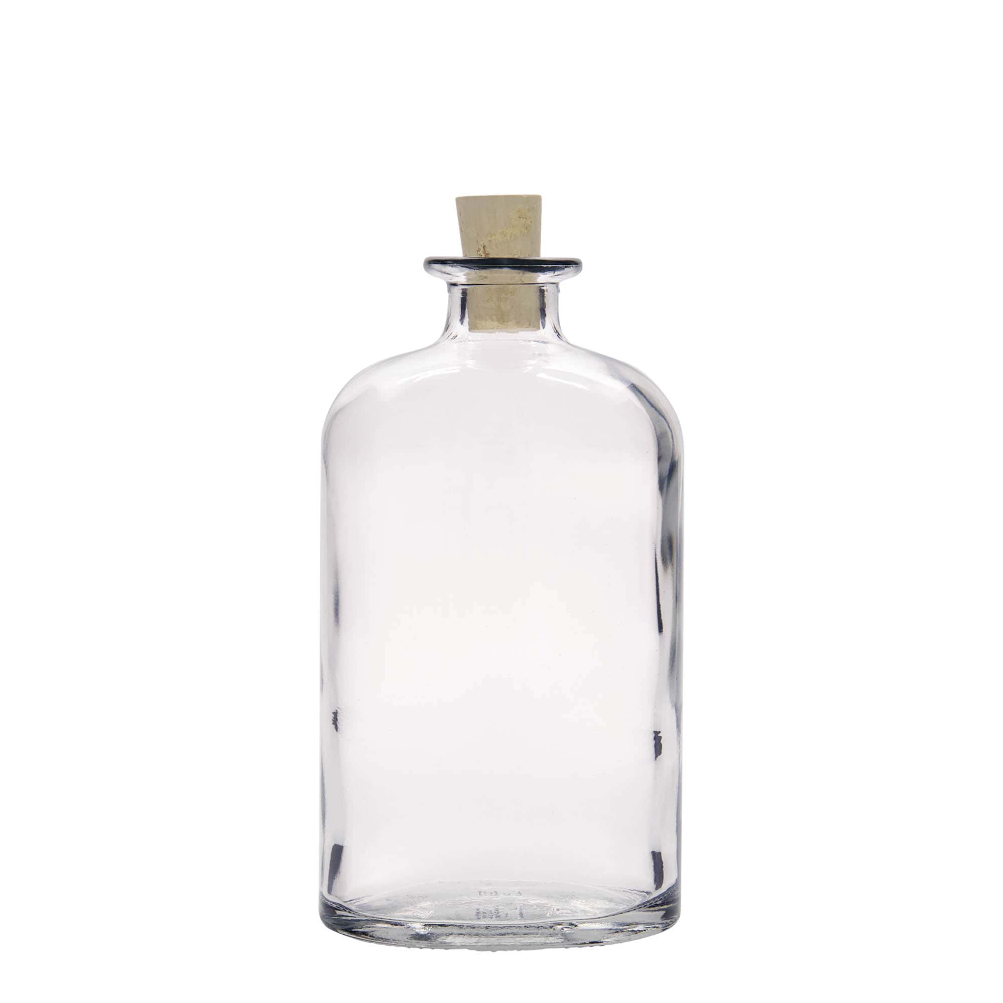 500 ml glasflaska 'Dundee', oval, mynning: kork