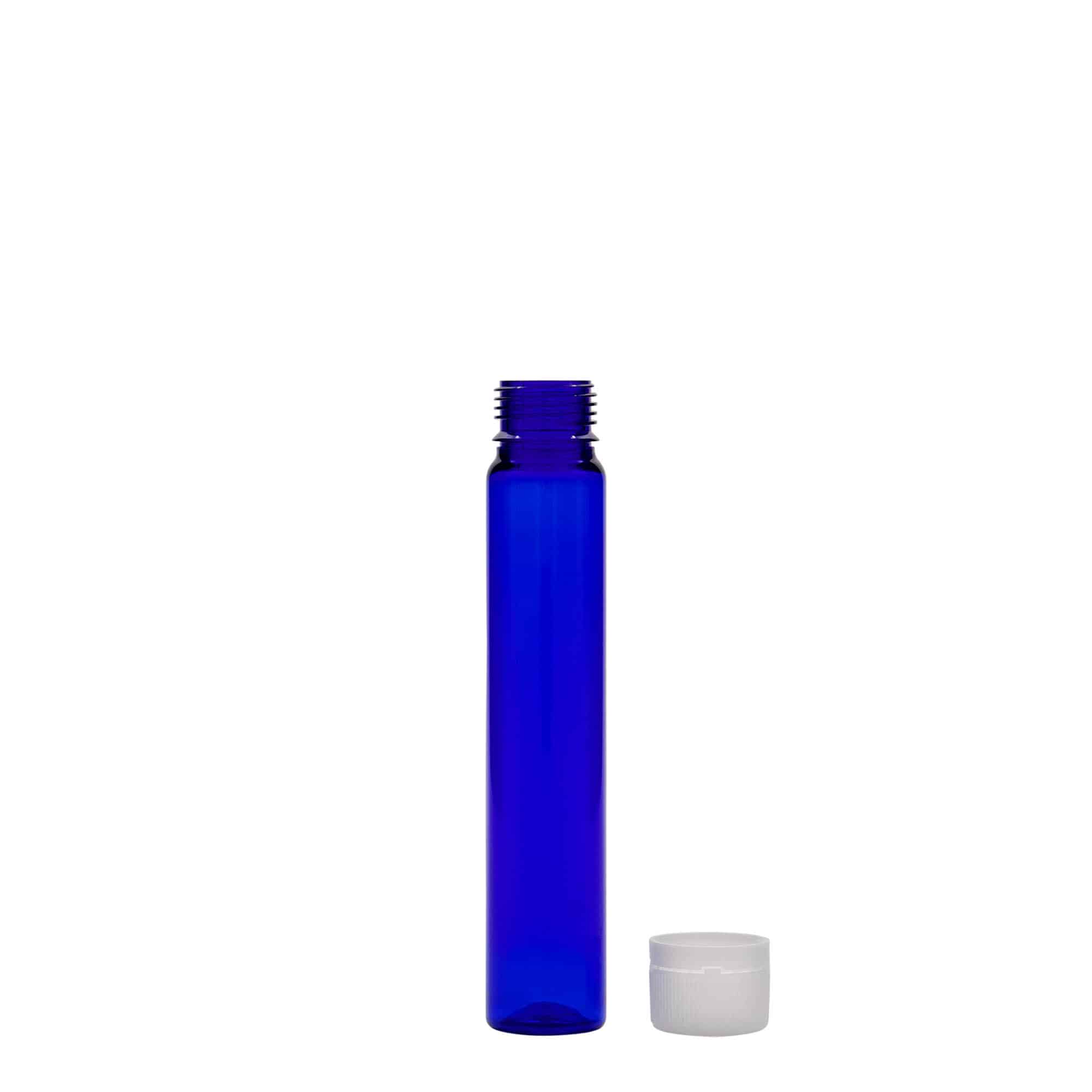 25 ml PET-rör, plast, kungsblå, mynning: skruvkapsel