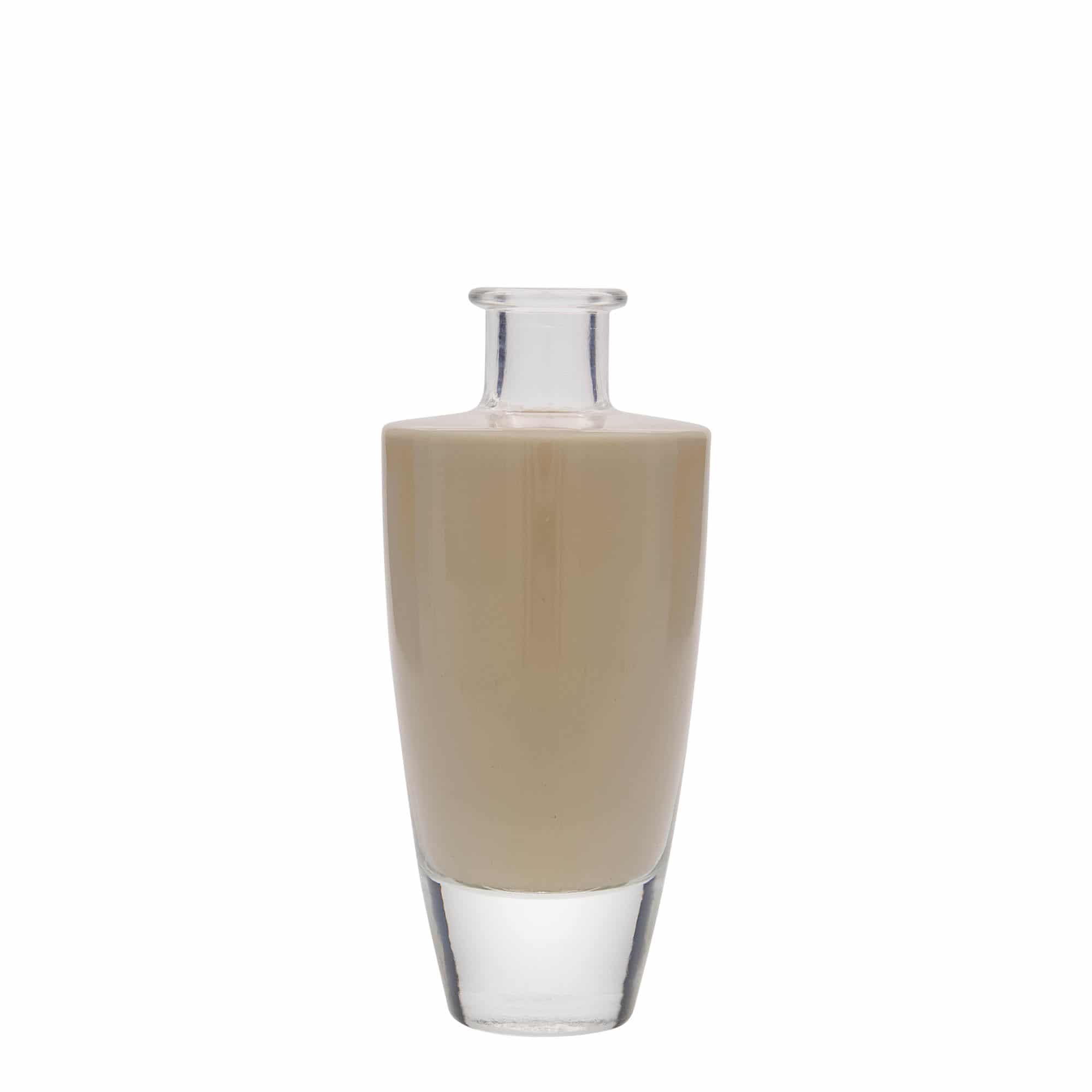 200 ml glasflaska 'Vanessa', oval, mynning: kork