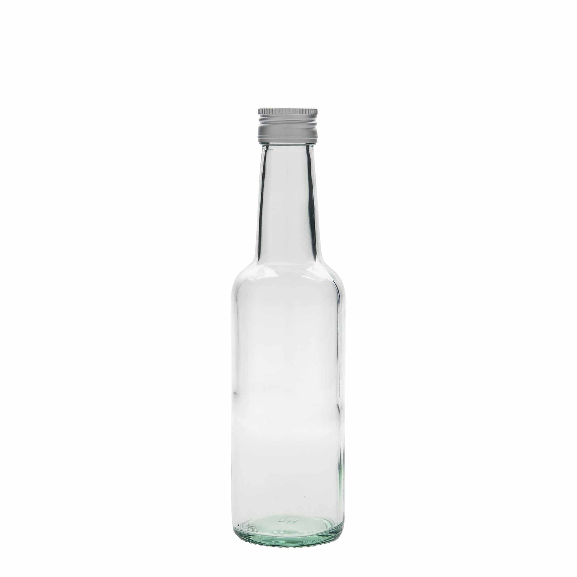 250 ml glasflaska rak hals, mynning: PP 28