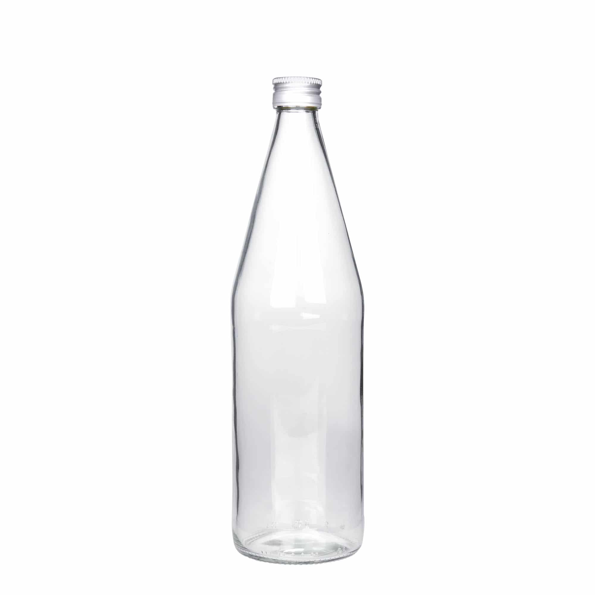 750 ml universalflaska morotsformad, glas, mynning: PP 28