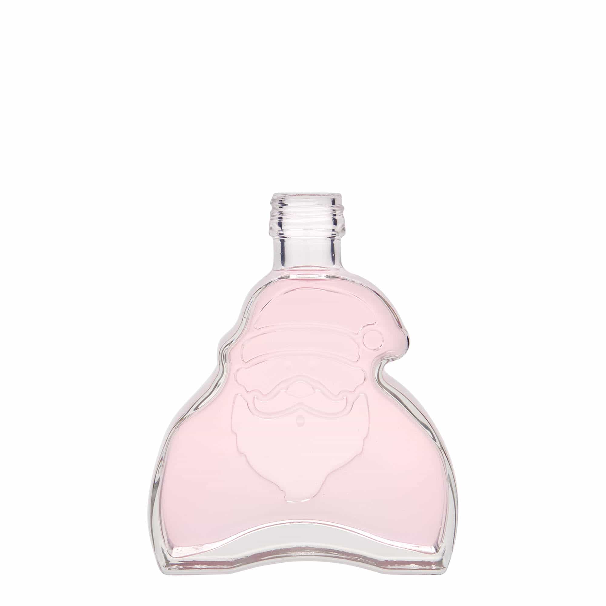 200 ml glasflaska 'Santa Claus', mynning: PP 28